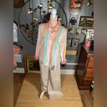 Tommy Hilfiger Y2K Vintage  Pastel Stripe Cotton Button Up Size 14 Photo 9