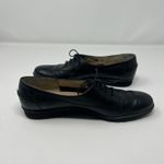 Salvatore Ferragamo  Oxford Womens Shoes Size 8 2A Lace Up Black Leather Narrow Photo 9