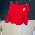 Mother the minx ribbon red mini skirt size 26 Photo 2