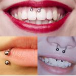 Silver Horseshoe Barbell Earring Photo 1