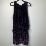Ramy Brook  silk velvet velour floral Dolores halter mini dress size‎ 14 party Photo 1
