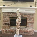 SheIn Green & orange abstract patterned satin dress / XS / Excellent condition Photo 7