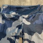 Noli  Guerra Hi-Rise‎ Blue Metallic Camouflage Yoga Compression Leggings Medium Photo 5