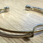 Silver and Gold Twist Bengal Bracelet Photo 0