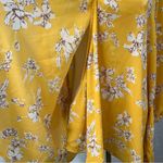 West Kei  Floral‎ Wrap Front Style Blouse Tie Yellow Womens 1X Spring Boho Photo 6