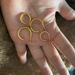 Set of 2 pair twist C hoop earring, Extra Thick Gold Plating Layer Photo 2