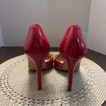 Jessica Simpson  Women's Red Pointed Toe D'Orsay Heels Size 39.5 US 9.5 Photo 5