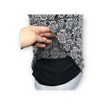 Sundance Ivory and Black Floral Print Sleeveless Top Size S Photo 9