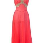 Vintage 60s Aristocraft Negligee Maxi Dress Neon Pink Lingerie Wedding Size undefined Photo 0