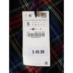ZARA  Skirt Size Small Plaid High Waist School Mini Preppy Dark Academia Autumn Photo 5
