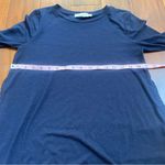 Loft Layer Look Sweater Women's Navy Small Top Contrast Shirttail Long Sleeve Photo 1