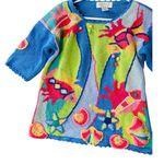 Petite Sophisticate VINTAGE  Tropical Fish Sweater Photo 3