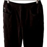 Belle by Kim Gravel Tall Coastal Crop Perfect Ponte Pants Size: 8T (Tall) Black Size undefined Photo 2