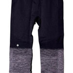 Lululemon Leggings Womens 2 Black Gray Seamless Crop Capri High Rise Ombre Yoga Photo 0
