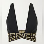 Versace Black and Gold Strappy bikini top Photo 0