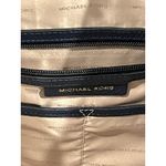 Michael Kors  Navy Blue Chain Shoulder Tote Bag Gold Accents Photo 4