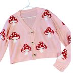 SheIn Cropped Mushroom Cardigan Photo 1