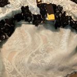 Gimmicks by BKE BKE gimmicks blue and black lace crop top size medium Photo 3