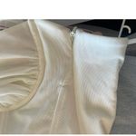 House Of CB Valentina Ivory Asymmetric Cutout Midi Dress, A74 Photo 8