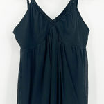 EXPRESS Womens Whimsigoth Y2K Dark Witchy Mesh Babydoll Tank Top Size M Black Photo 0