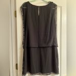 Jkara Black Beaded Dropwaist Dress Photo 5