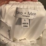 Elegant White Maxi Dress Size L Photo 2