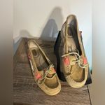 Sperry  Topsider Hardback Tan Leather Pink/Plaid Preppy Boat Shoes Women's 9.5M Photo 3