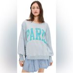 Free People Graphic Camden Sweatshirt in Stone Combo Paris Photo 3