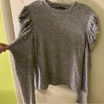ZARA  soft touch sweater shirt puff shoulder Pearl details Photo 8