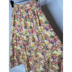 Marine layer  Women's Medium Maxi Skirt Cotton Gauze Floral Tiered Cottage Boho Photo 1