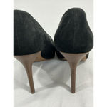 Forever 21 Womans Size 7.5 Black Suede Slip On Pumps Photo 4