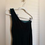Birdy Grey  velvet Kira dress size large‎ emerald green one shoulder formal gown Photo 5