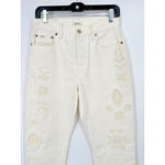 Ralph Lauren POLO White Womens 27 Callen HR Slim Jeans Aztec Boho Southwest Photo 1