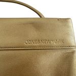 Jones New York NWT  Brushed Gold Leather Clutch Shoulderbag Photo 2