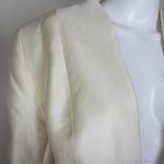 Vintage Lily&Taylor cream and black blazer jacket floral brooch, women's size 18 Photo 8