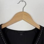ALLSAINTS  Izara Asymmetric Stud Dress in Black Photo 4