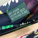 Ralph Lauren Lauren  Petite Silk Navy/Pink/Yellow Floral Midi Skirt Photo 2