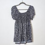 Derek Heart  Maternity Black Floral Print Puffy Sleeve Top Size 1X Floral Boho To Photo 4