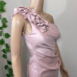 Adrianna Papell  Rose Pink One Shoulder Dress Photo 0