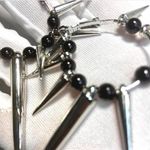 1 Pair Exaggerated Punk Gothic Hoop Earrings Photo 3