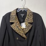 Dennis Basso NEW  Double Breasted Jacket with Slight Metallic Leopard Design 24W Photo 4