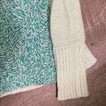 American Eagle  Outfitters Teal and White Knit Sweater Photo 2