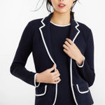 Garnet Hill Navy Blue White Trim Rowing Blazer Women’s 16 Photo 0
