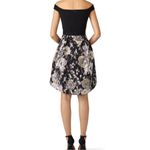 Slate + Willow Gabi Floral Jacquard Mini Dress Purple Metallic Hi Low Full Skirt Photo 2