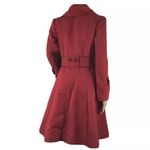SOIA & KYO Red Asymmetrical Trench Pea Coat Photo 2
