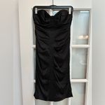 Nicole Miller Classic Timeless Black Silk Corset Bow Strapless Dress Size 6 S Photo 11