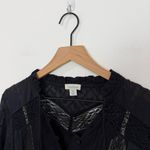 Sundance Clarabelle Dress Black Embroidered Lace Puff Sleeve Bohemian Petite XS Size undefined Photo 5