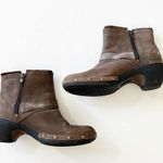 Merrell Luxe Mid 5” Ankle Boot Brown Leather Women’s Size 7.5 Brushed Metallic Photo 4