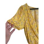 American Eagle Women Romper M Wrap Ditsy Floral Cottage Boho Fairy Y2K Retro Yellow Size M Photo 8