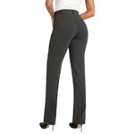 Betabrand Classic Dress Pant Yoga Pant Gray Pinstripe Straight W1056 Sz M Photo 1